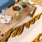 Tapis Kilim 'Arabesques' (Ocre)