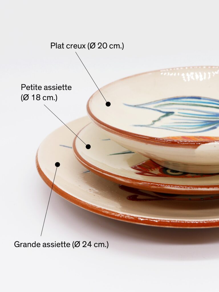 Ensemble D'assiettes Anciennes En Verre Transparent Mat - Plat à Poisson Et Assiettes Vintage