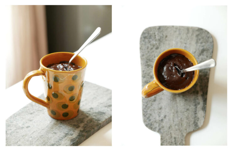 Recette facile et rapide patisserie gâteau mug cake au micro-ondes