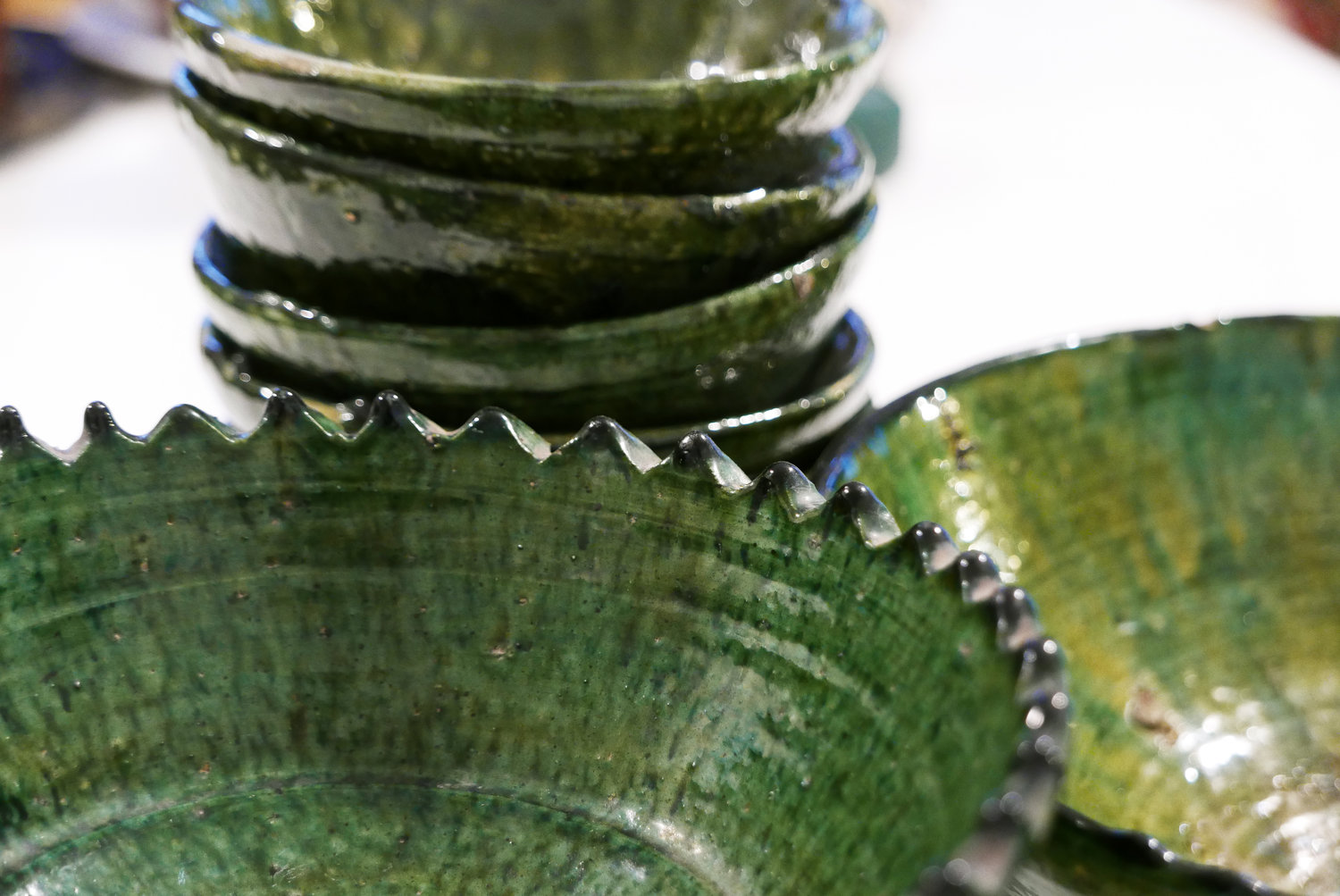 Vaisselle verte Tamegroute