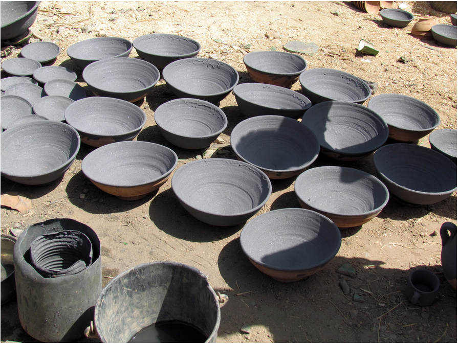 Poterie verte marocaine